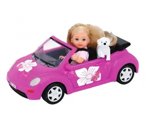 Simba Evička s autem New Beetle Panenka 12 cm / od 3 let