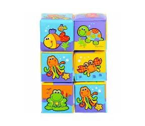Playgro - Měkké pěnové kostky / od 6 měsíců