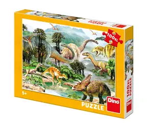 DINO Život dinosaurů - NOVÉ / 100 dílků / XL / od 5 let