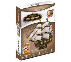 CubicFun 3D Puzzle Plachetnice HMS Victory / 189 dílů / Obtížnost:6