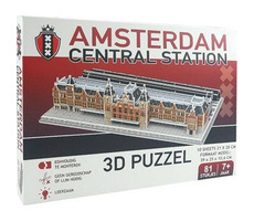 Nanostad: 3D Puzzle Amserdam Central Station / 81 dílků