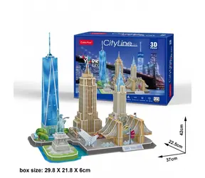 CubicFun 3D Puzzle CityLine - New York City / 123 dílů / 42 x 37 x 22.5 cm