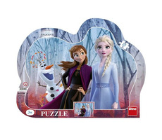 DINO FROZEN II - kontura Puzzle / 25 dílků / od 3 let