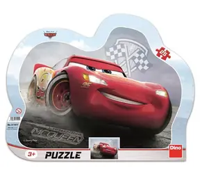 DINO CARS 3: BLESK MCQUEEN - kontura Puzzle / 25 dílků / od 3 let