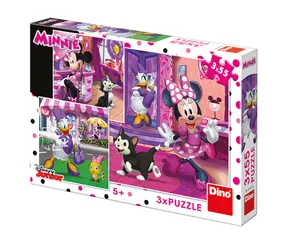 DINO Den s Minnie / 3x 55 dílků / od 5 let