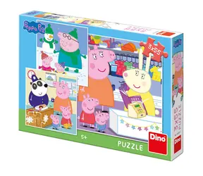 DINO Peppa Pig: Veselé odpoledne / 3x 55 dílků / od 5 let
