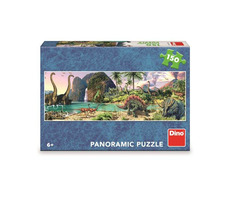 DINO Dinosauři u jezera - Panoramic / 150 dílků / od 6 let