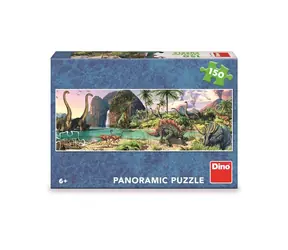 DINO Dinosauři u jezera - Panoramic / 150 dílků / od 6 let