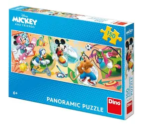 DINO Mickey s kamarády sportují - Panoramic / 150 dílků / od 6 let
