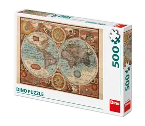 DINO Mapa světa z roku 1626 / 500 dílků / od 10 let