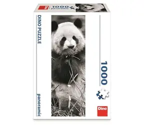 DINO Panda v trávě - Panoramic / 1000 dílků / od 15 let