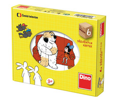 DINO Pohádky / Kubus dřevěné kostky / 6 dílků / od 3 let