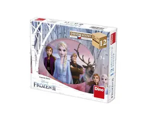 DINO Frozen II / Kubus dřevěné kostky / 12 dílků / od 3 let