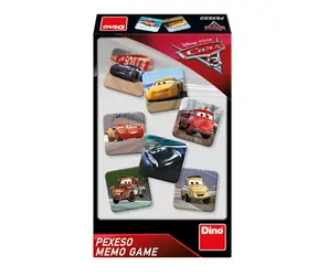 DINO Pexeso - Cars / Délka hry: 20 min. / Počet hráčů: 2-4 / od 4 let