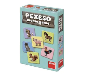 DINO Pexeso - Zvířátka / Délka hry: 20 min. / Počet hráčů: 2-4 / od 4 let