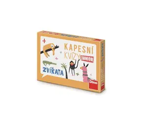 DINO Kapesní kvízy junior - Zvířátka - Cestovní hra / Počet hráčů: 1 / od 8 let 