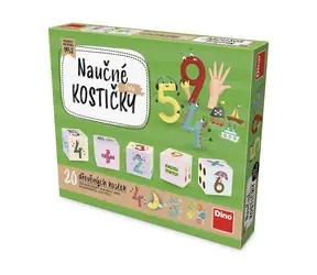 DINO Kostky Čísla / Kubus dřevěné kostky / 20 dílků / od 3 let