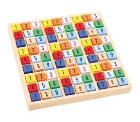 Small Foot Dřevěné sudoku barevné kostičky / od 6 let