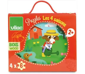 Vilac Dřevěné puzzle 4 období / od 2 let