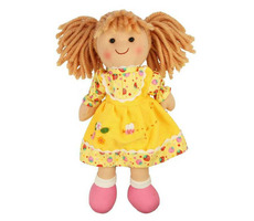Bigjigs Toys Látková panenka Daisy 28 cm / od 0 měsíců