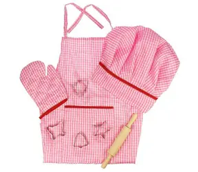 Bigjigs Toys Růžový set šéfkuchařky / od 3 let
