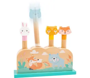 Small Foot Dřevěná vystřelovací hra zvířátka / od 18 měsíců