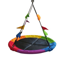 2Kids Toys Houpačka Čapí hnízdo s vlajkami barevné / od 3 let