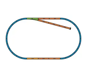 Piko 55366 Podloží pro sady kolejí A+B (základní ovál s kusou kolejí) / Měřítko: H0 (1:87) / od 14 let 