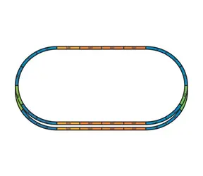 Piko 55367 Podloží pro sady kolejí A+E (základní ovál s paralelní tratí) / Měřítko: H0 (1:87) / od 14 let 