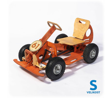 GOCar šlapací auto malé - oranžová / Velikost S / Nosnost 50 Kg / od 3 let