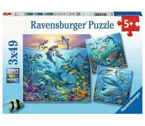 Ravensburger 051496 Zvířata z oceánu 3 x 49 dílků / od 5 let
