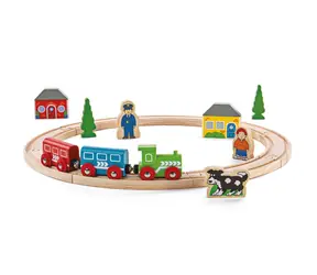 Bigjigs Rail Moje první vláčkodráha / 20 dílů / od 3 let