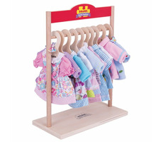 Bigjigs Toys Věšák na šaty pro panenky / od 3 let