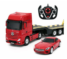 Rastar Mercedes-Benz Actros + AMG GT / RC Auta / 2.4GHz / 1:24 / věk: 8+ / dálkové ovládání