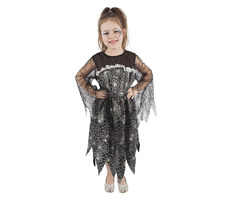 RAPPA Dětský kostým s pavučinou na čarodějnice - Halloween (M) / 6-8 let (116-128 cm)