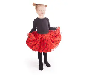 RAPPA Dětský kostým tutu sukně beruška s puntíky / 3-10 let 