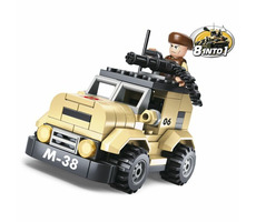 Sluban Army 8into1 M38-B0587A Hlídkový vůz / LEGO - kompatibilní / Počet figurek|dílků: 1|102 / od 6 let