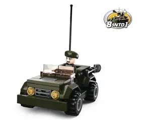 Sluban Army 8into1 M38-B0587F Džíp / LEGO - kompatibilní / Počet figurek|dílků: 1|82 / od 6 let