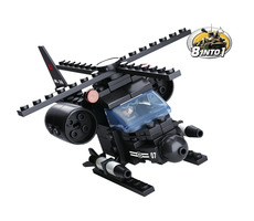 Sluban Army 8into1 M38-B0587G Helikoptéra / LEGO - kompatibilní / Počet figurek|dílků: 1|93 / od 6 let