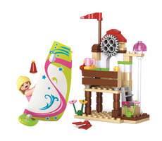 Sluban Girls Dream Holidays M38-B0601 Surfařka / LEGO - kompatibilní / Počet figurek|dílků: 1|79 / od 6 let