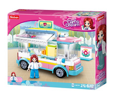 Sluban Girls Dream M38-B0797 Ambulance / LEGO - kompatibilní / Počet figurek|dílků: 1|195 / od 6 let