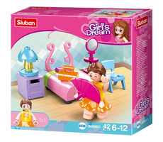 Sluban Girls Dream M38-B0800D Ložnice / LEGO - kompatibilní / Počet figurek|dílků: 1|42 / od 6 let