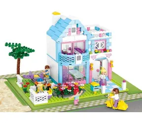 Sluban Girls Dream Town M38-B0535 Rodinný dům / LEGO - kompatibilní / Počet figurek|dílků: 5|539 / od 6 let