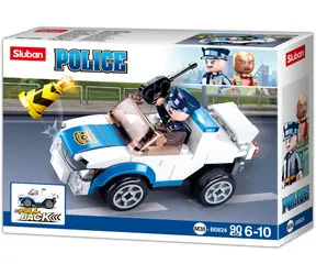 Sluban Metropolis M38-B0824 Natahovací auto policejní hlídky / LEGO - kompatibilní / figurek|dílků: 1|90 / 6let