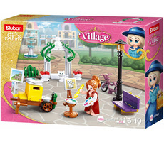 Sluban Girls Dream Village M38-B0869 Malířka v parku / LEGO - kompatibilní / Počet figurek|dílků: 1|114 / od 6 let