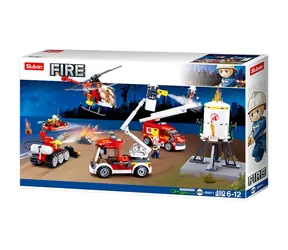 Sluban Hasiči M38-B0811 Sada hasičské zásahové jednotky / LEGO - kompatibilní / Počet figurek|dílků: 5|490 / od 6 let