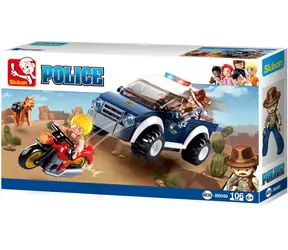 Sluban Policie M38-B0650 Offroad a zloděj na motorce / LEGO - kompatibilní / Počet figurek|dílků: 2|106 / od 6 let