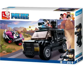 Sluban Policie M38-B0653 SWAT vyzbrojený vůz / LEGO - kompatibilní / Počet figurek|dílků: 3|290 / od 6 let