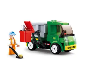 Sluban Town M38-B0781B Popelářský vůz / LEGO - kompatibilní / Počet figurek|dílků: 1|118 / od 6 let
