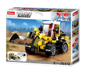 Sluban Town Stavitelé M38-B0803 Bagr s lopatou / LEGO - kompatibilní / Počet figurek|dílků: 1|200 / od 8 let